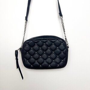 Rebecca Minkoff Black Quilted Studded Crossbody Bag